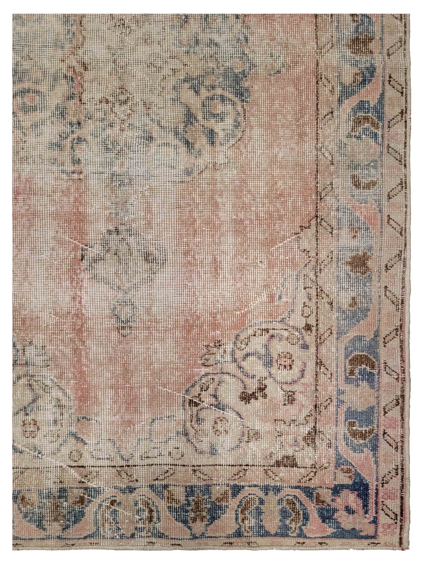 Artisan Angelina  Lt.Rose Blue Vintage Knotted Rug