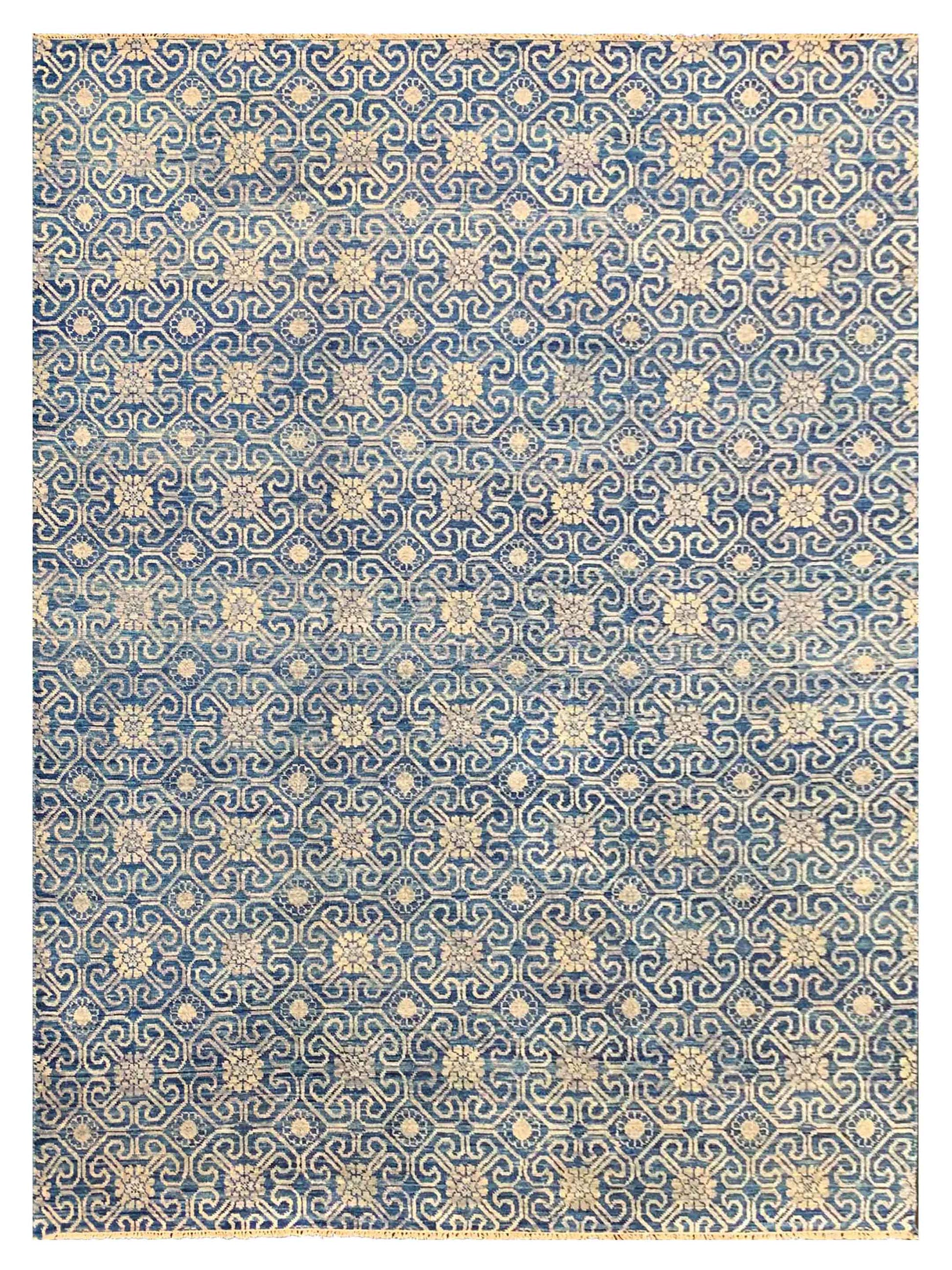 Artisan Amanda Blue Transitional Knotted Rug - Rugs - Artisan - Atlanta Designer Rugs