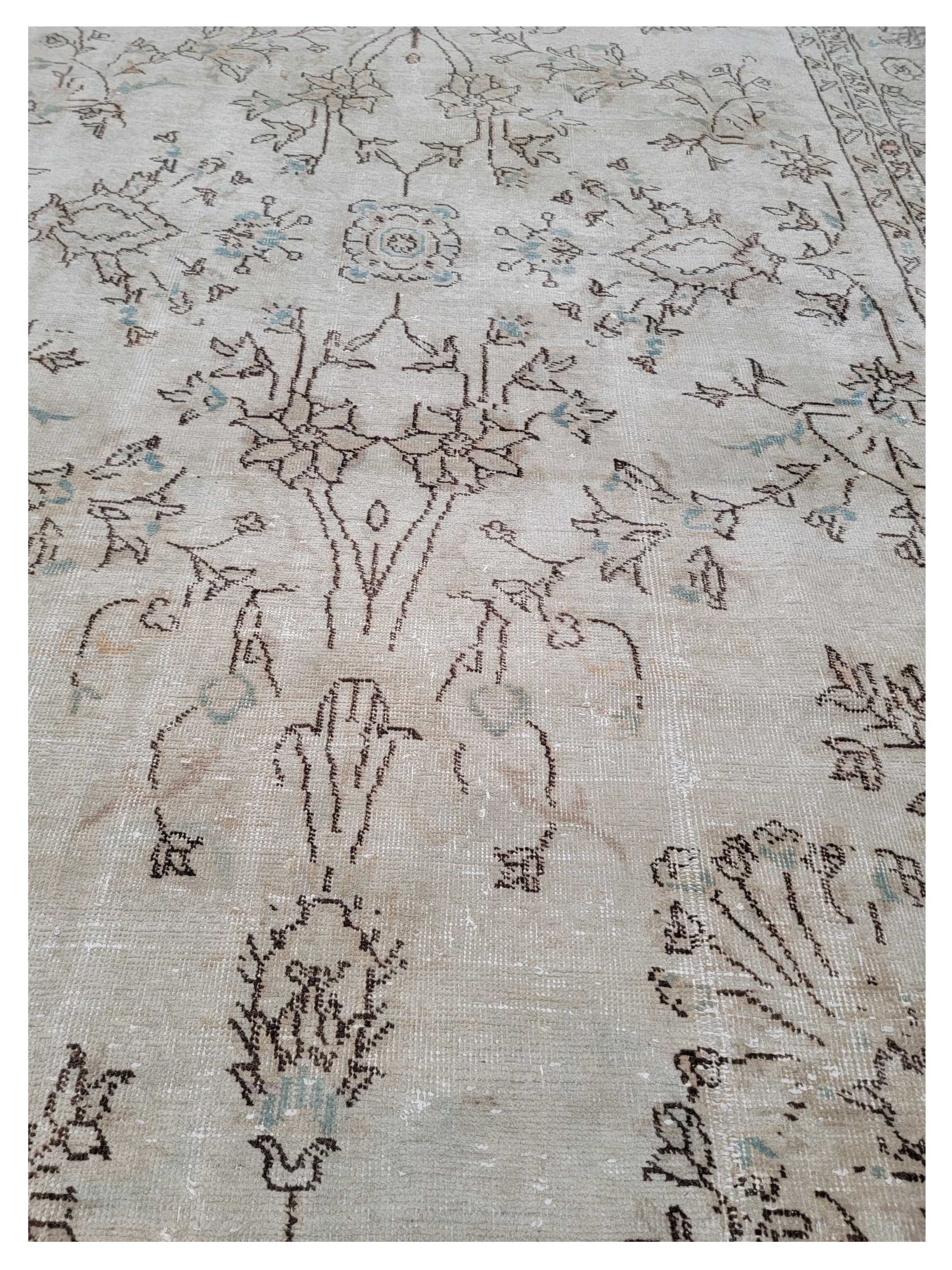 Artisan Angelina Beige Vintage Knotted Rug - Rugs - Artisan - Atlanta Designer Rugs