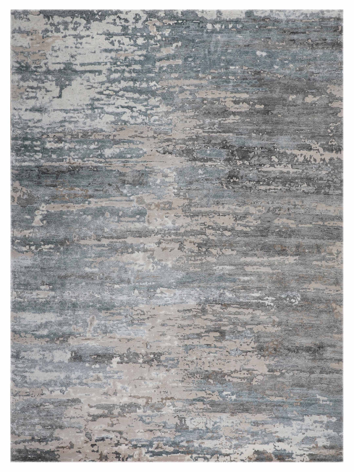 Artisan Mary Sky Blue Contemporary Knotted Rug - Rugs - Artisan - Atlanta Designer Rugs