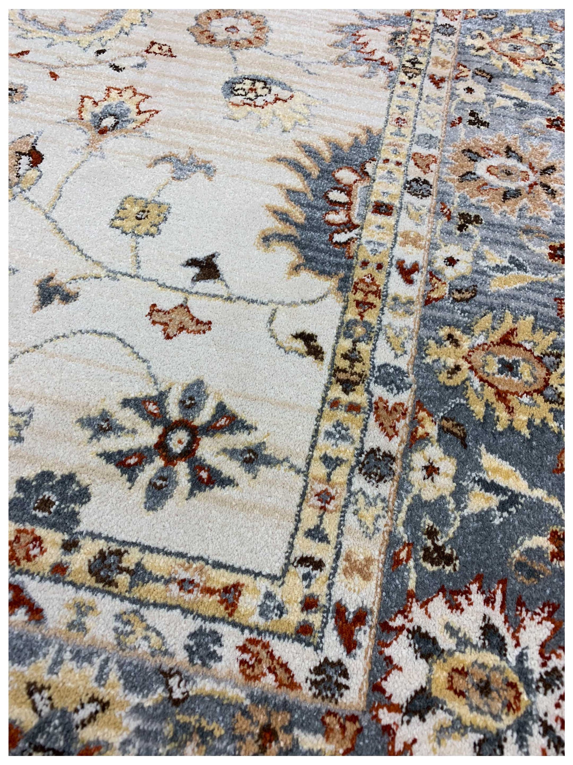 Artisan Amy Ivory Gray Traditional Machinemade Rug - Rugs - Artisan - Atlanta Designer Rugs