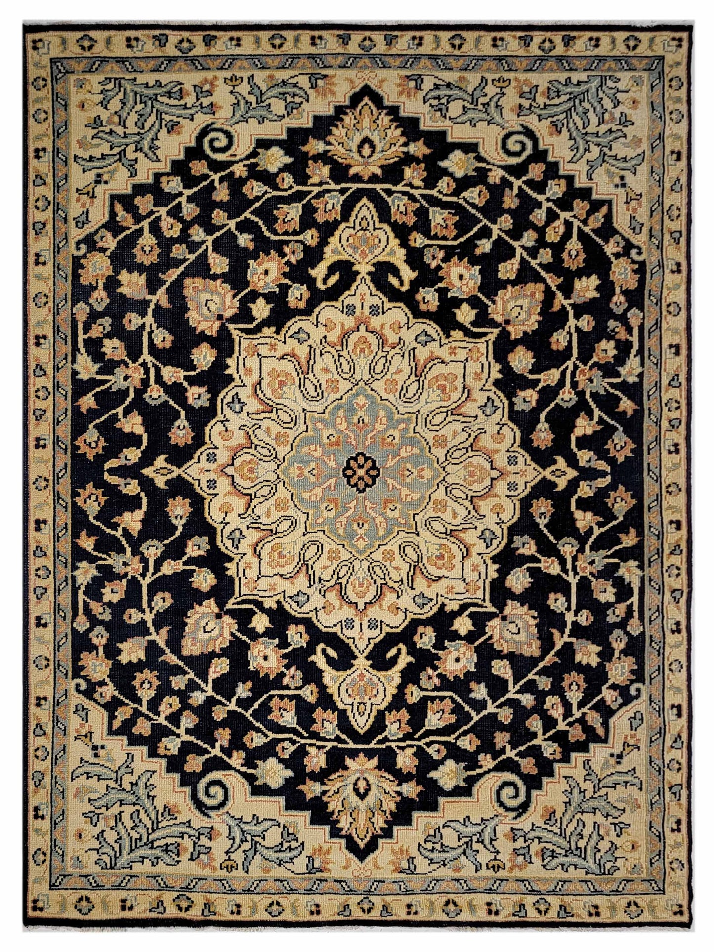 Artisan Aimee AB-206 Navy Traditional Knotted Rug