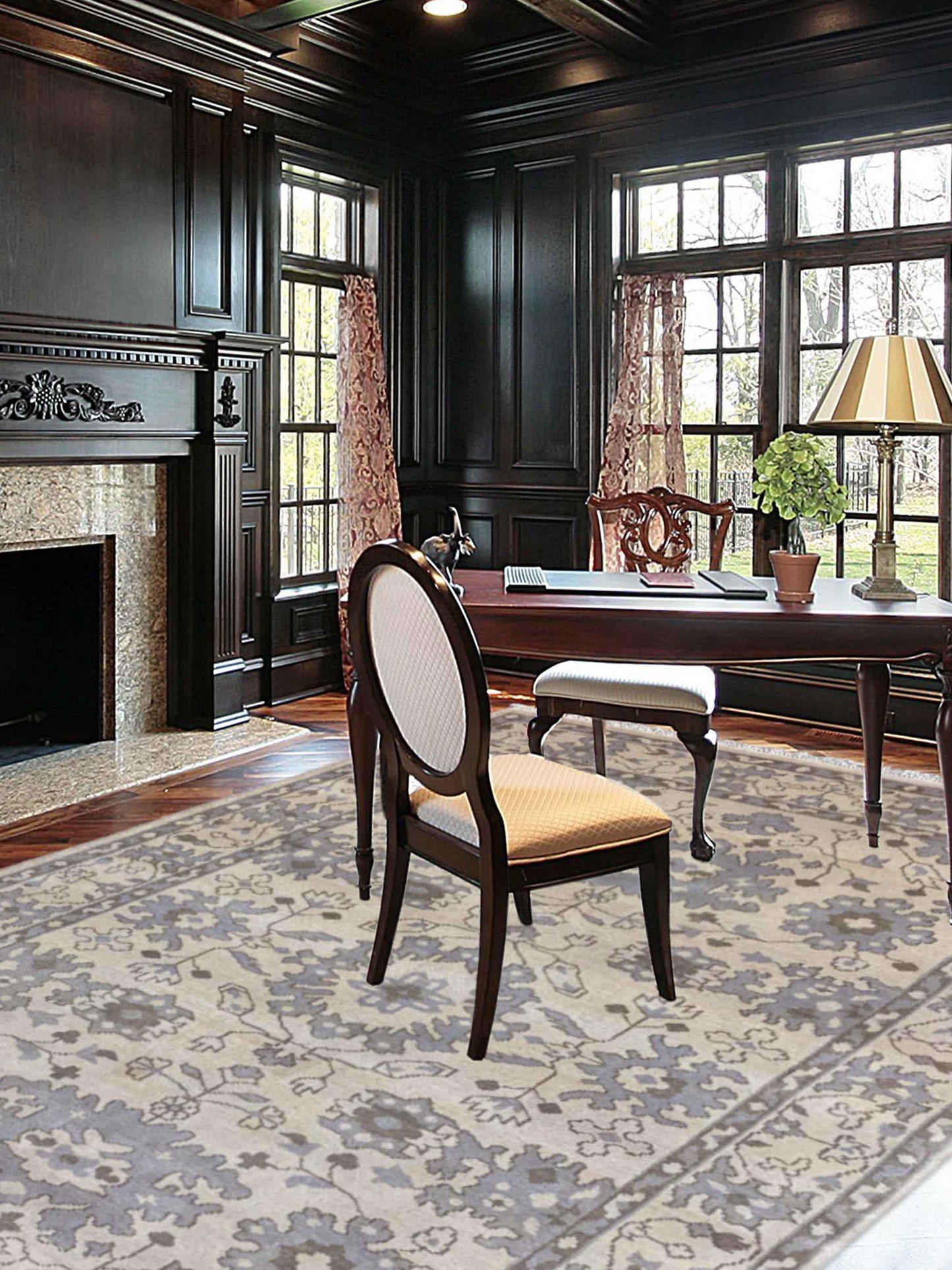 Artisan Jessica  Beige  Traditional Knotted Rug