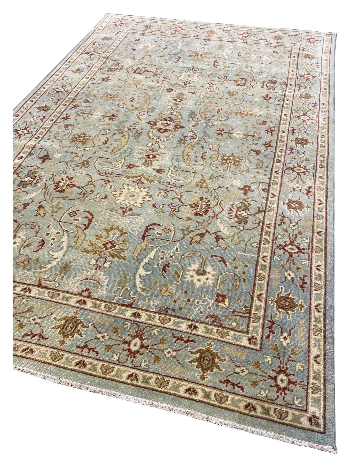 Artisan Uma Lt.Green Traditional Knotted Rug - Rugs - Artisan - Atlanta Designer Rugs