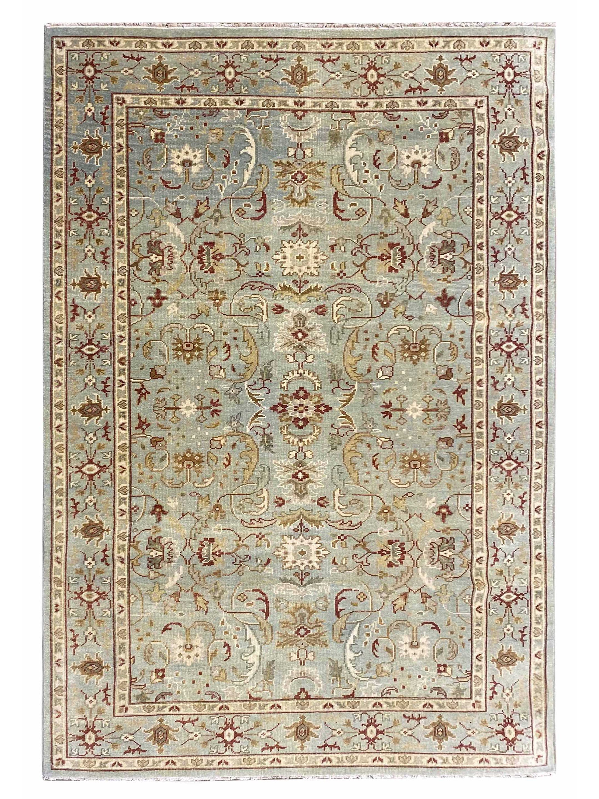 Artisan Uma Lt.Green Traditional Knotted Rug - Rugs - Artisan - Atlanta Designer Rugs