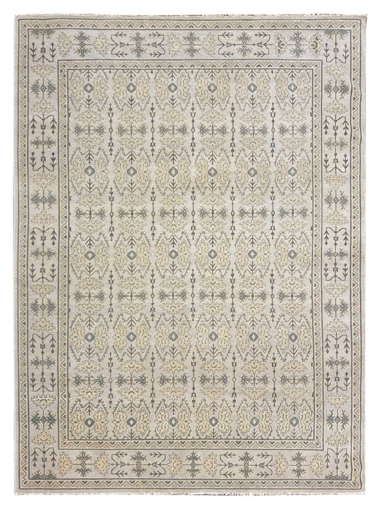 Artisan Uma Silver Traditional Knotted Rug - Rugs - Artisan - Atlanta Designer Rugs