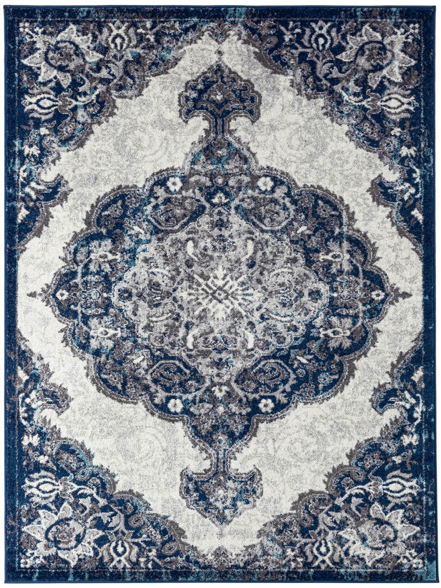 Limited Tatiana TU - 109 IVORY NAVY Traditional Machinemade Rug - Rugs - Limited - Atlanta Designer Rugs