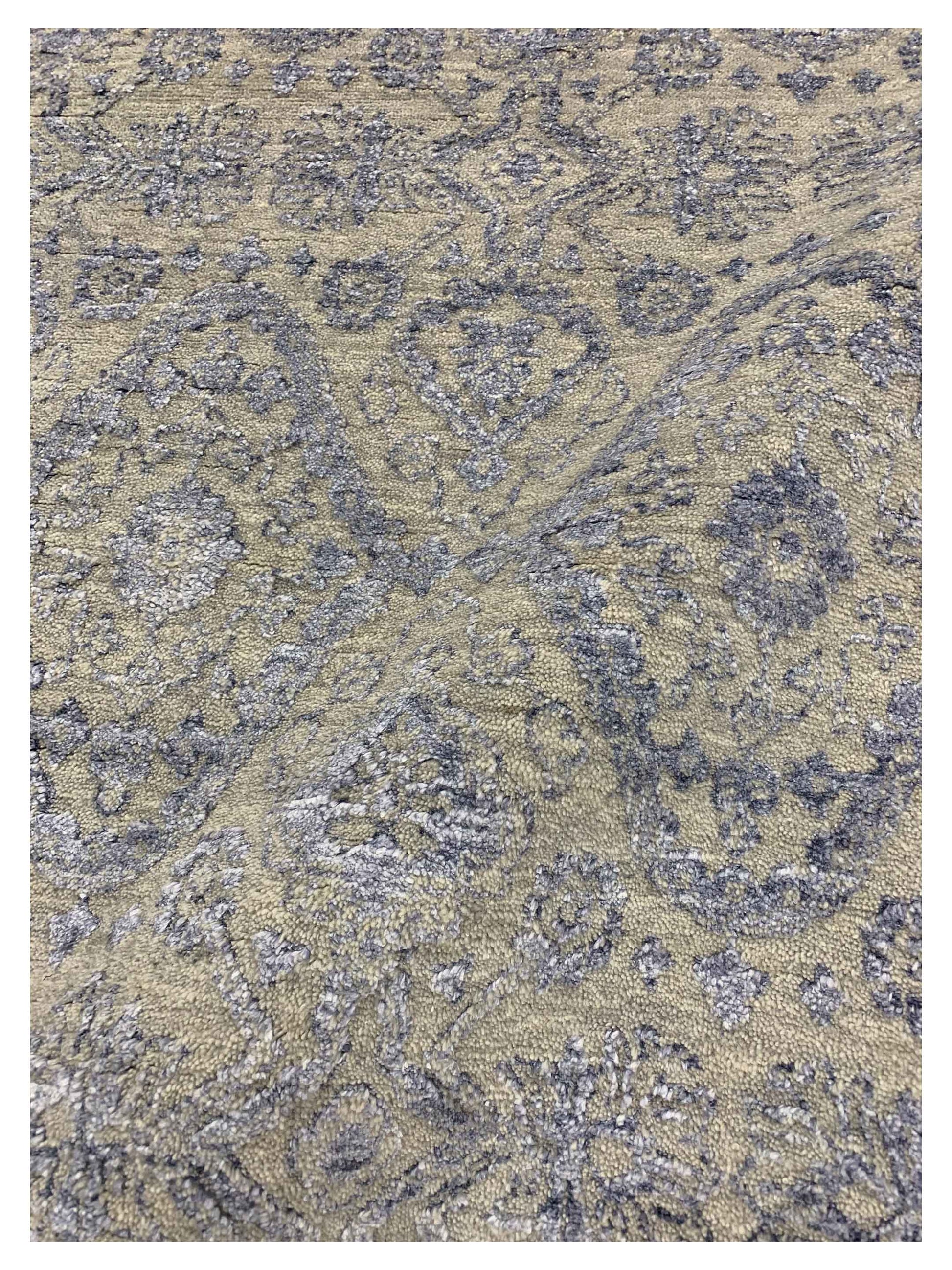 Artisan Victoria Beige Lt.Blue Modern Knotted Rug - Rugs - Artisan - Atlanta Designer Rugs