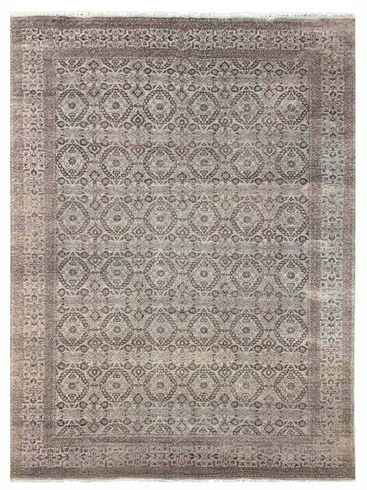 Artisan Victoria Silver Modern Knotted Rug - Rugs - Artisan - Atlanta Designer Rugs