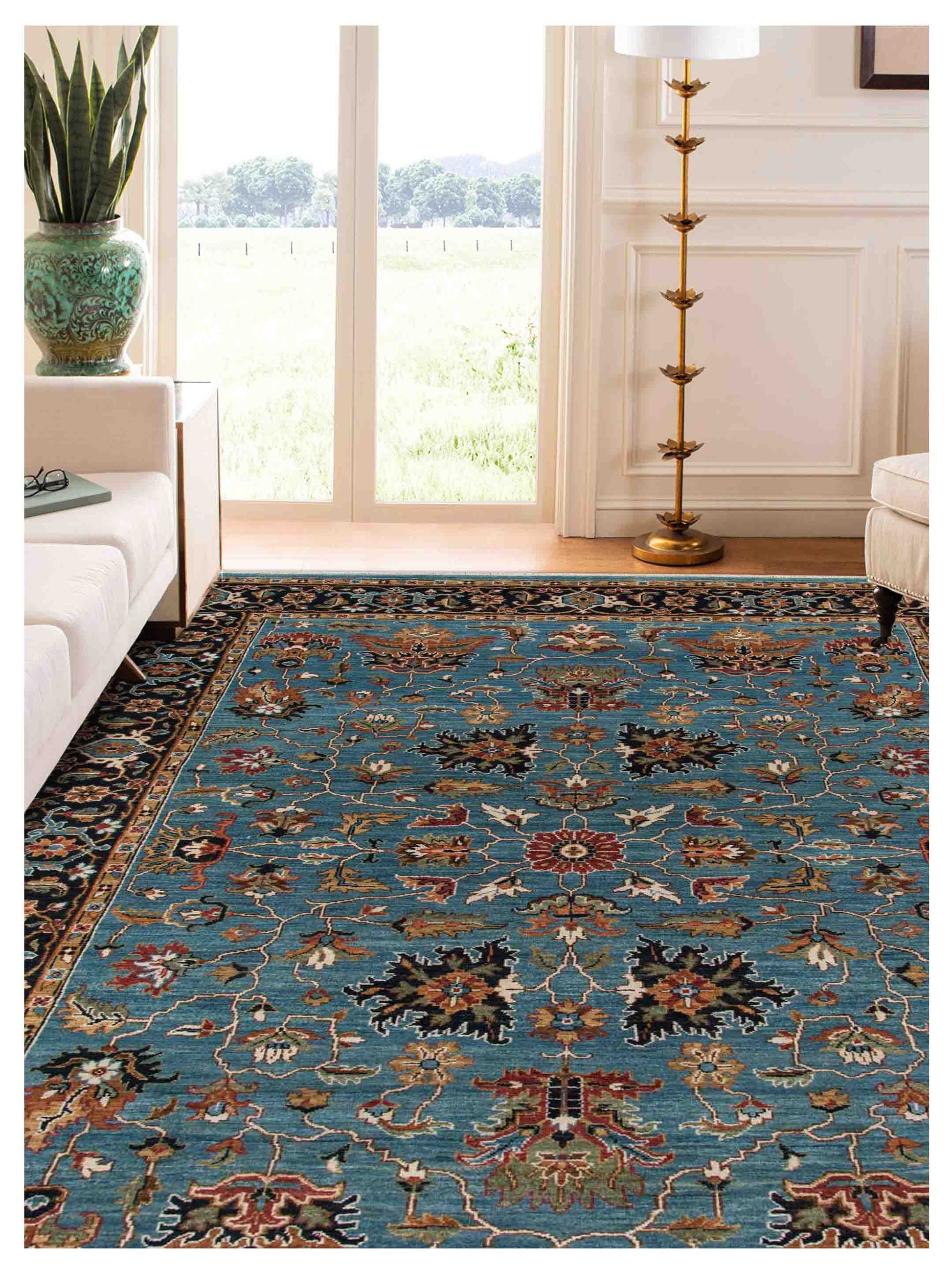 Limited Sophie PRT - 224 TURQUOISE Traditional Knotted Rug - Rugs - Limited - Atlanta Designer Rugs