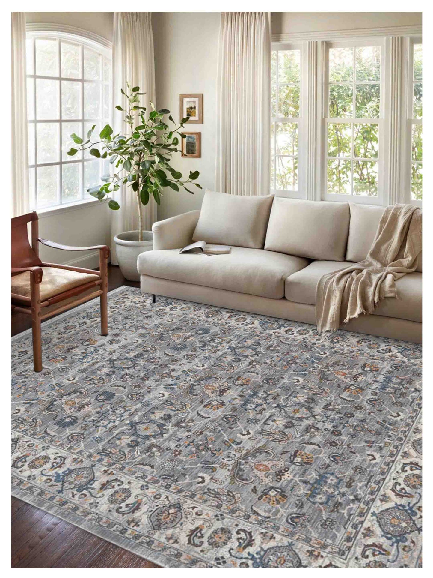 Limited Dolly DA - 202 GRAY IVORY Traditional Machinemade Rug - Rugs - Limited - Atlanta Designer Rugs