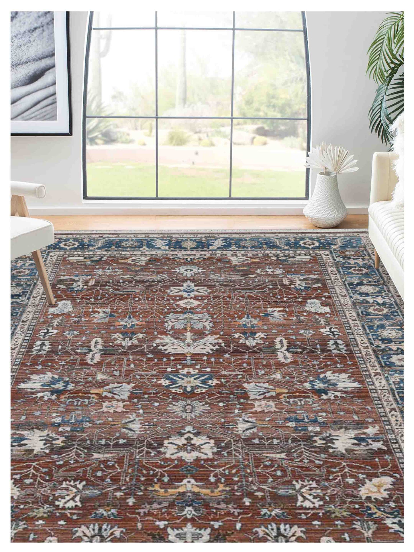 Limited Dolly DA - 203 RED NAVY Traditional Machinemade Rug - Rugs - Limited - Atlanta Designer Rugs