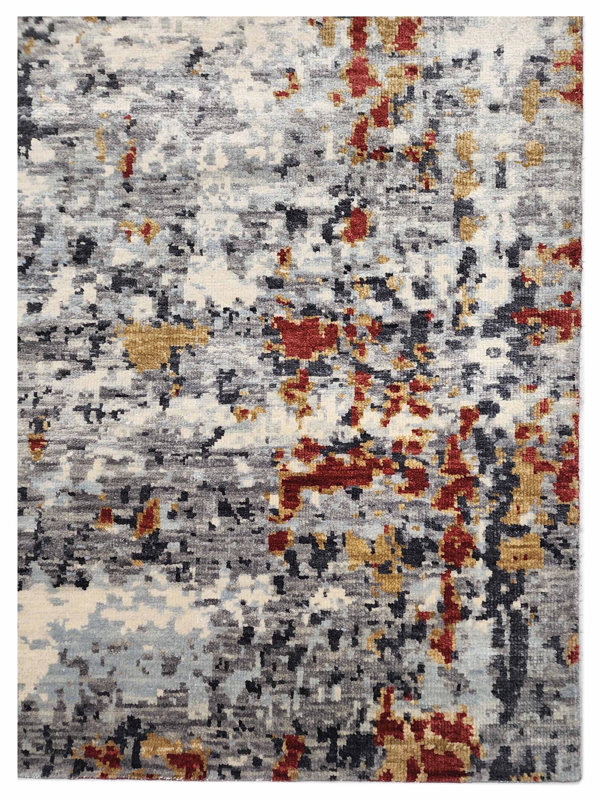 Artisan Arast Grey Ivory Transitional Knotted Rug - Rugs - Artisan - Atlanta Designer Rugs