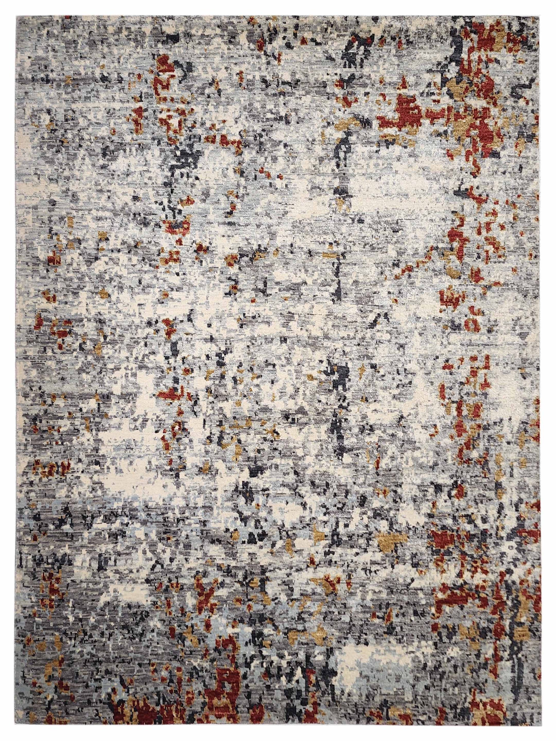 Artisan Arast Grey Ivory Transitional Knotted Rug - Rugs - Artisan - Atlanta Designer Rugs