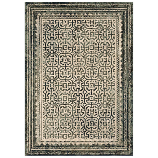 Stacy Garcia Rendition by Stacy Garcia Home 92398 Blue Teal Modern/Contemporary Machinemade Rug