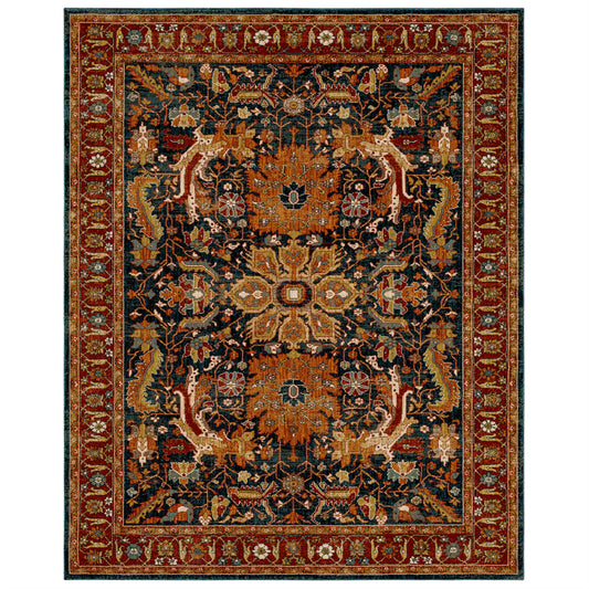 Bobby Berk Bobby Berk by Karastan (Series 1) 92433 Sapphire Traditional Machinemade Rug