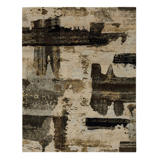 Stacy Garcia Depiction by Stacy Garcia RG144 Neutral Modern/Contemporary Knotted Rug