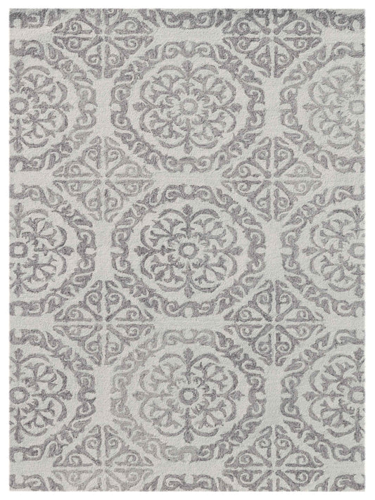 Limited BOWEN BO-622 WHITE Transitional Tufted Rug