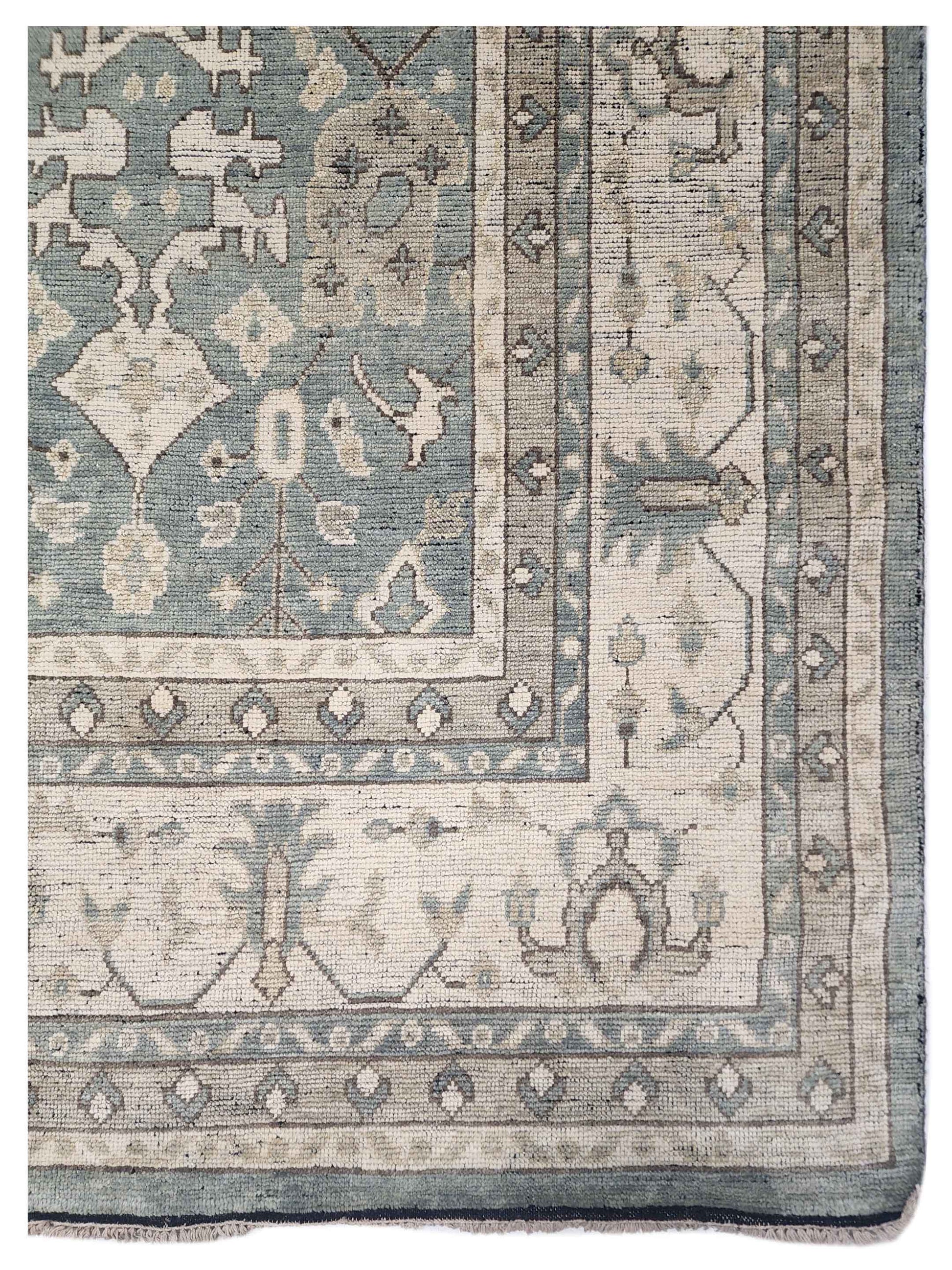 Artisan Bazaar Lt.Blue Beige Traditional Knotted Rug - Rugs - Artisan - Atlanta Designer Rugs