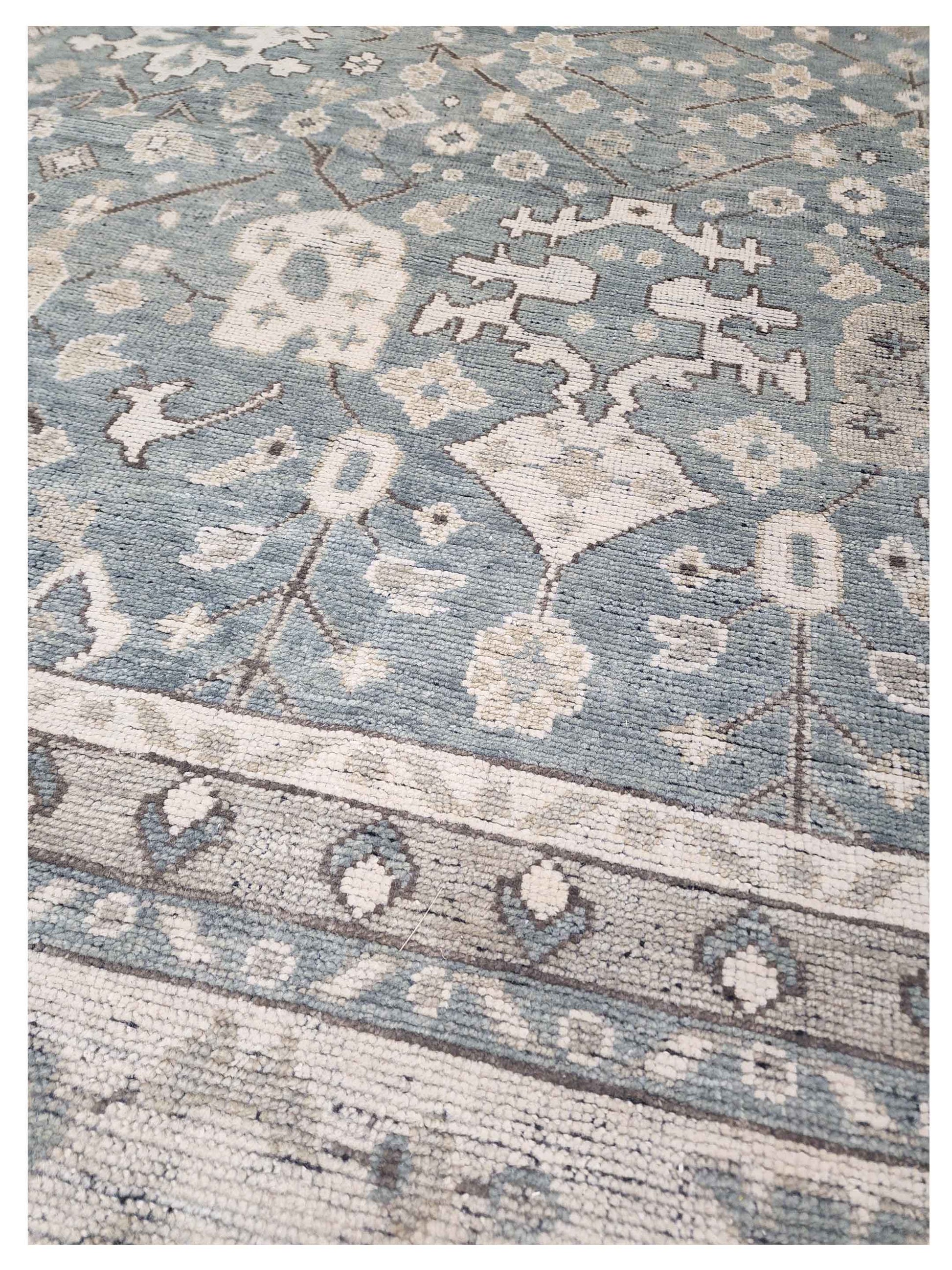 Artisan Bazaar Lt.Blue Beige Traditional Knotted Rug - Rugs - Artisan - Atlanta Designer Rugs