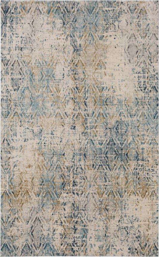 Karastan Tryst RG072 Blue Modern/Contemporary Machinemade Rug