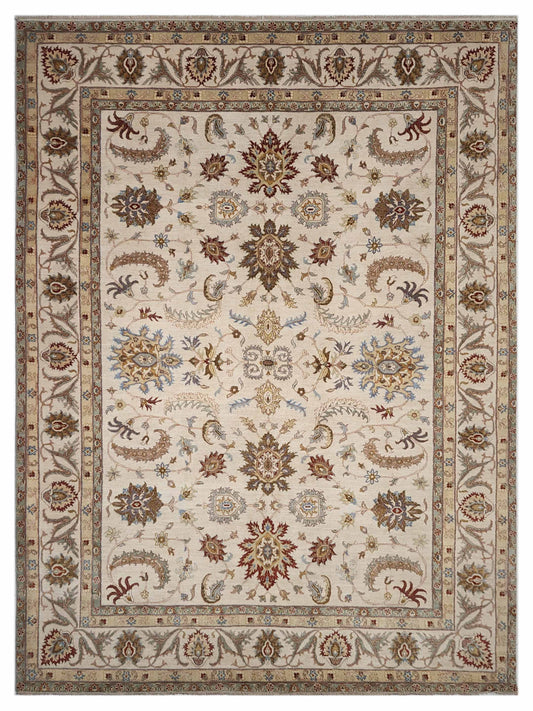 Artisan Zara Beige Beige Traditional Knotted Rug - Rugs - Artisan - Atlanta Designer Rugs