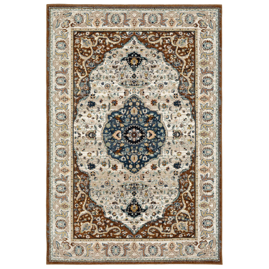 Karastan Zephyr 92123 Rust Traditional Machinemade Rug