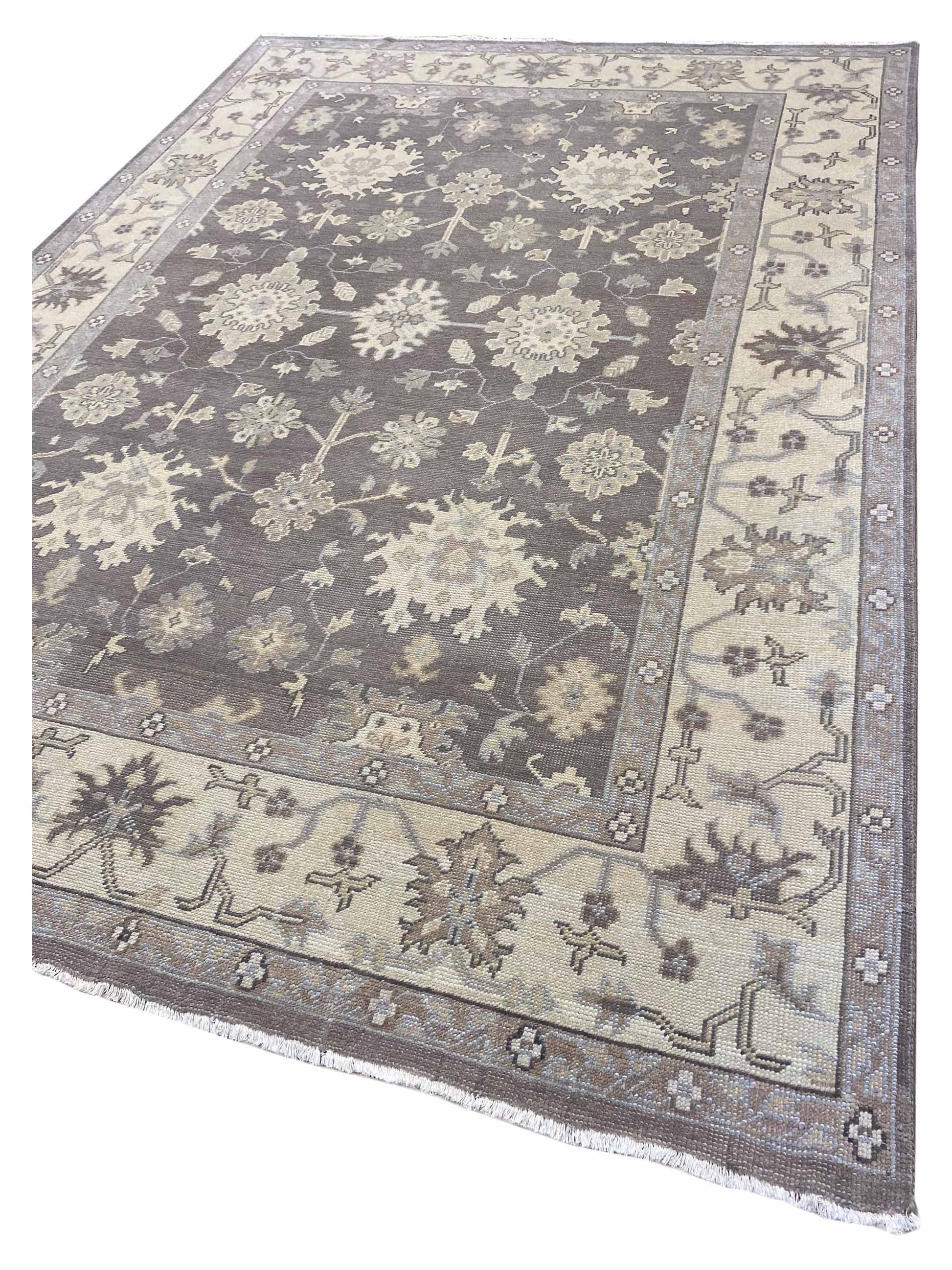 Artisan Emma Pewter Beige Traditional Knotted Rug - Rugs - Artisan - Atlanta Designer Rugs