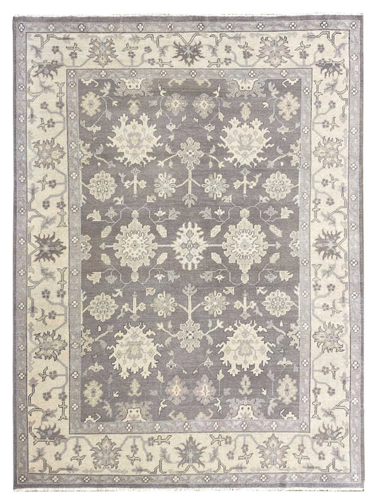 Artisan Emma Pewter Beige Traditional Knotted Rug - Rugs - Artisan - Atlanta Designer Rugs