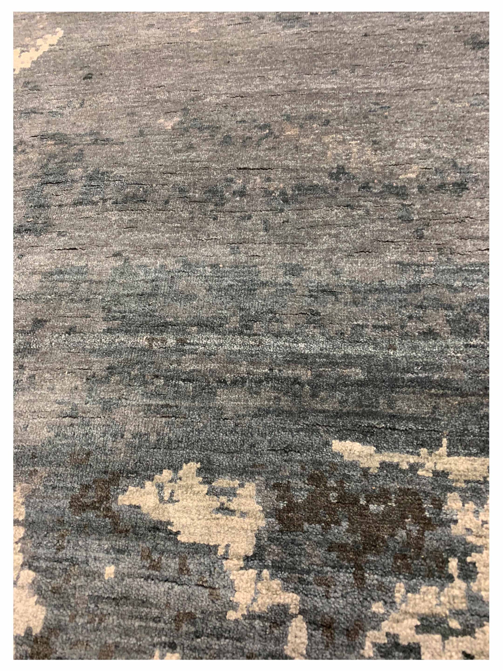 Artisan Adele Slate Transitional Knotted Rug - Rugs - Artisan - Atlanta Designer Rugs