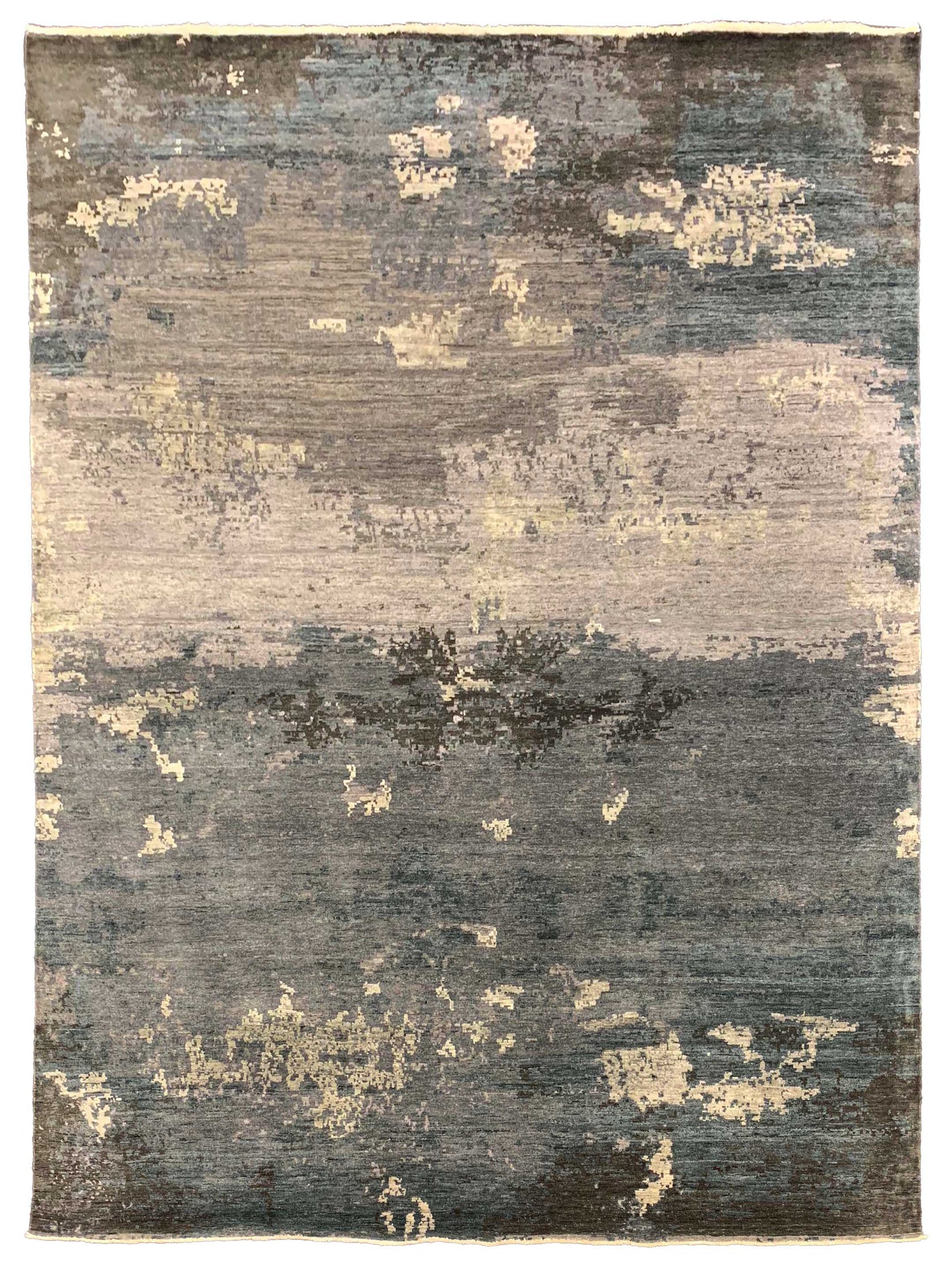 Artisan Adele Slate Transitional Knotted Rug - Rugs - Artisan - Atlanta Designer Rugs