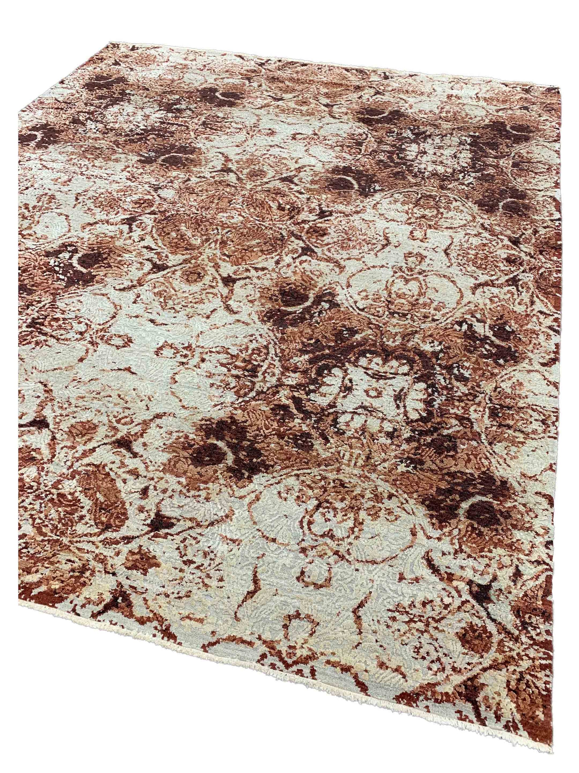 Artisan Reese Red Oxide Transitional Knotted Rug - Rugs - Artisan - Atlanta Designer Rugs