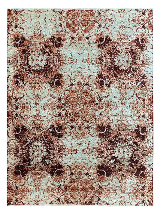 Artisan Reese Red Oxide Transitional Knotted Rug - Rugs - Artisan - Atlanta Designer Rugs