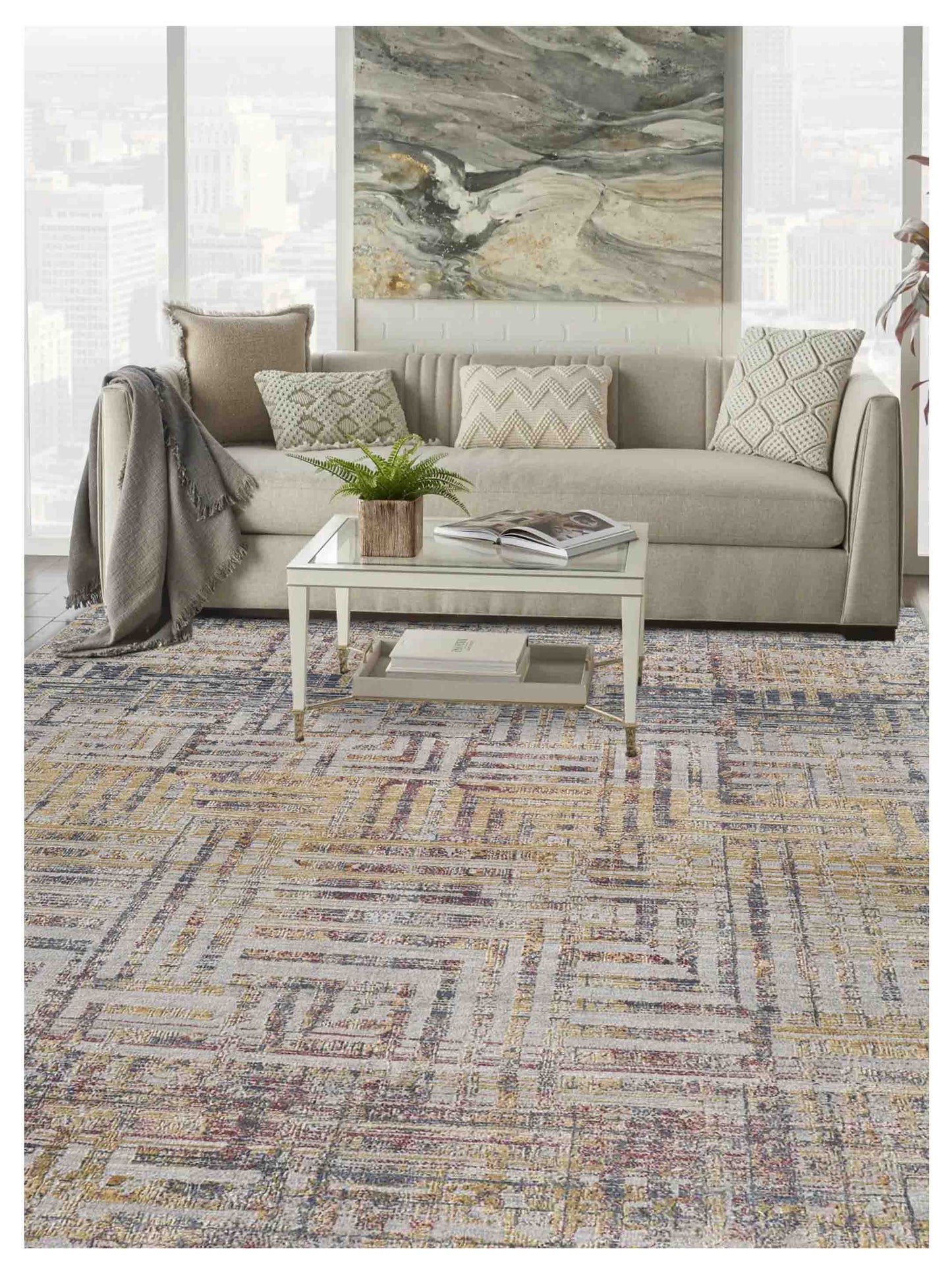 Limited DALBY DA - 728 IVORY Transitional Knotted Rug - Rugs - Limited - Atlanta Designer Rugs