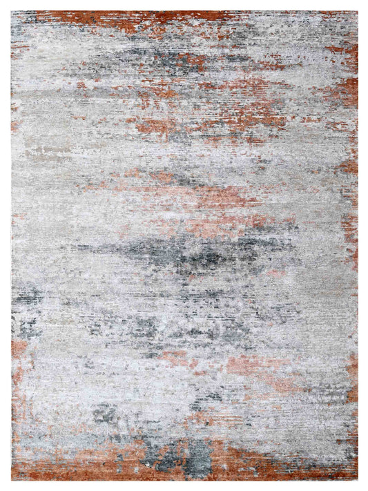 Artisan Dakota DL-392 Silver Contemporary Knotted Rug