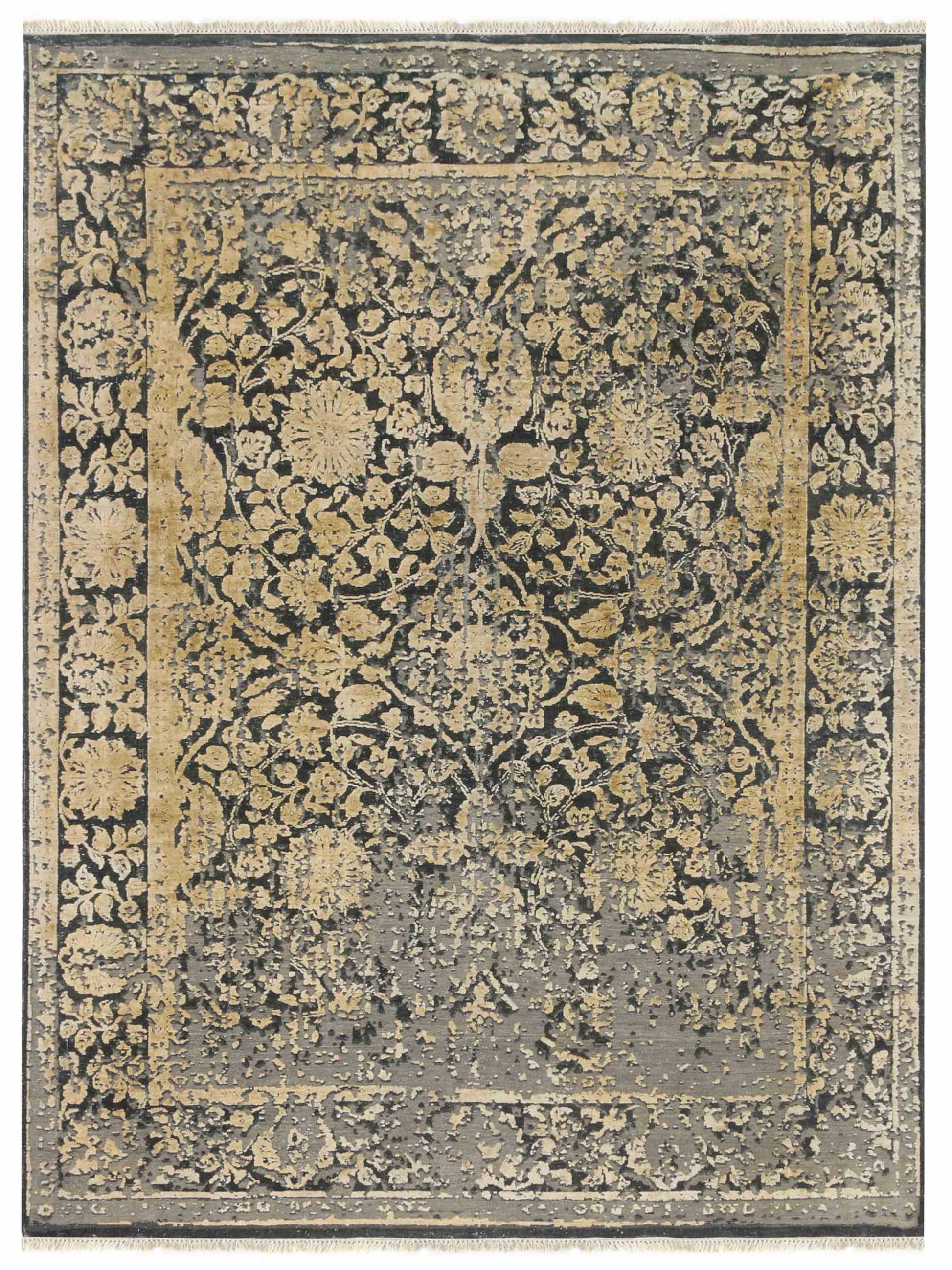 Limited DALBY DA-725 Silver Sand Light Gold Traditional Knotted Rug