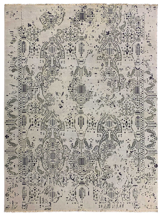 Artisan Uma Beige Sage Transitional Knotted Rug - Rugs - Artisan - Atlanta Designer Rugs