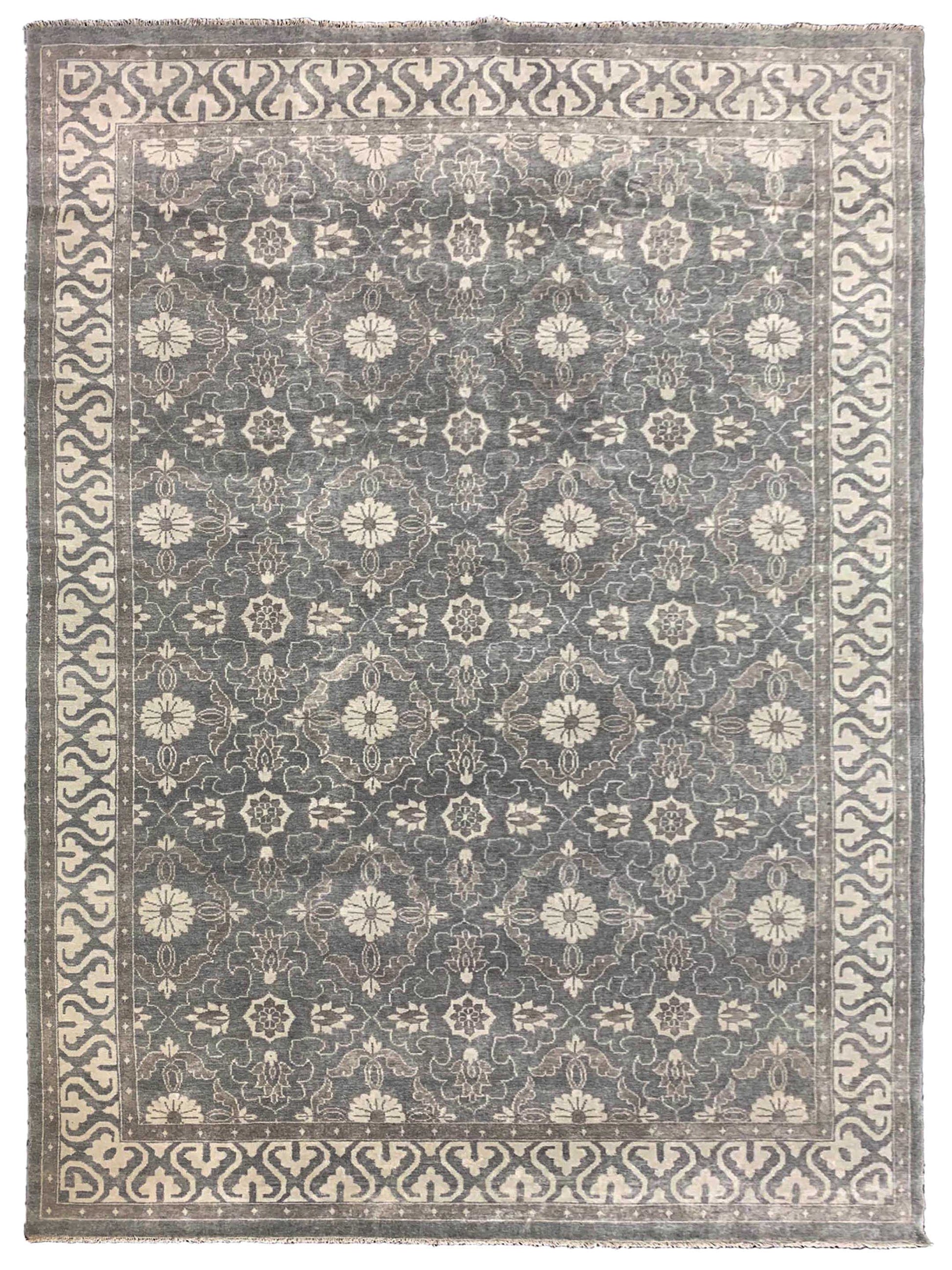 Artisan Uma Grey Traditional Knotted Rug - Rugs - Artisan - Atlanta Designer Rugs