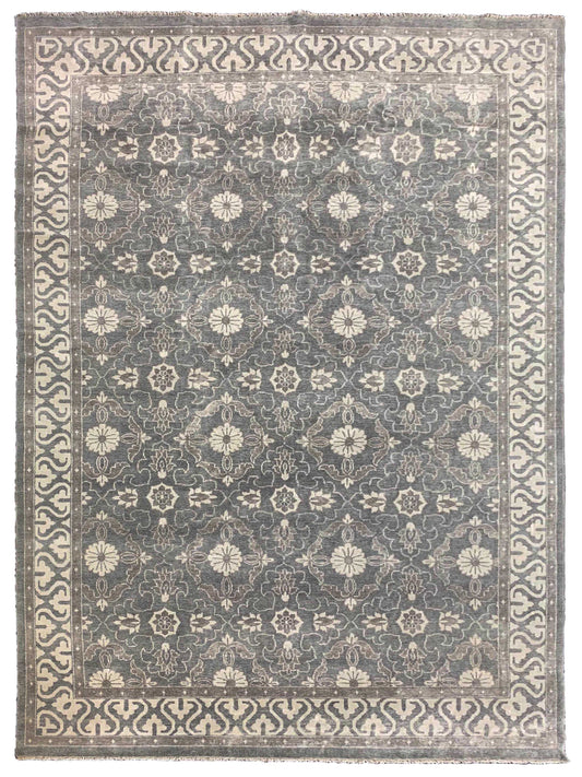 Artisan Uma Grey Traditional Knotted Rug - Rugs - Artisan - Atlanta Designer Rugs