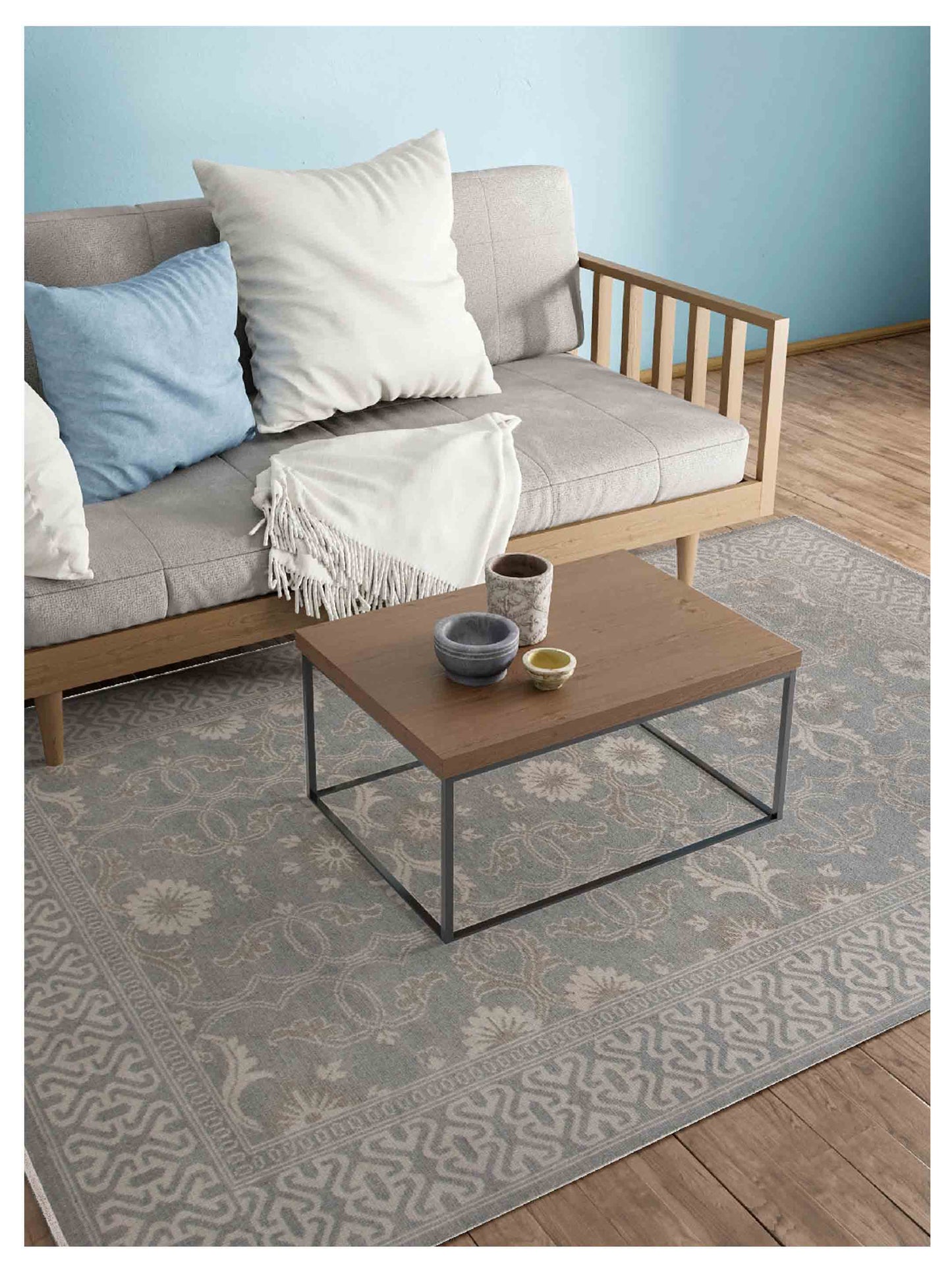 Limited EMRALD EM - 202 GRAY Traditional Knotted Rug - Rugs - Limited - Atlanta Designer Rugs