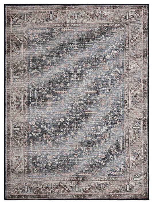 Artisan Washable WAS-503 Blue Transitional Machinemade Rug