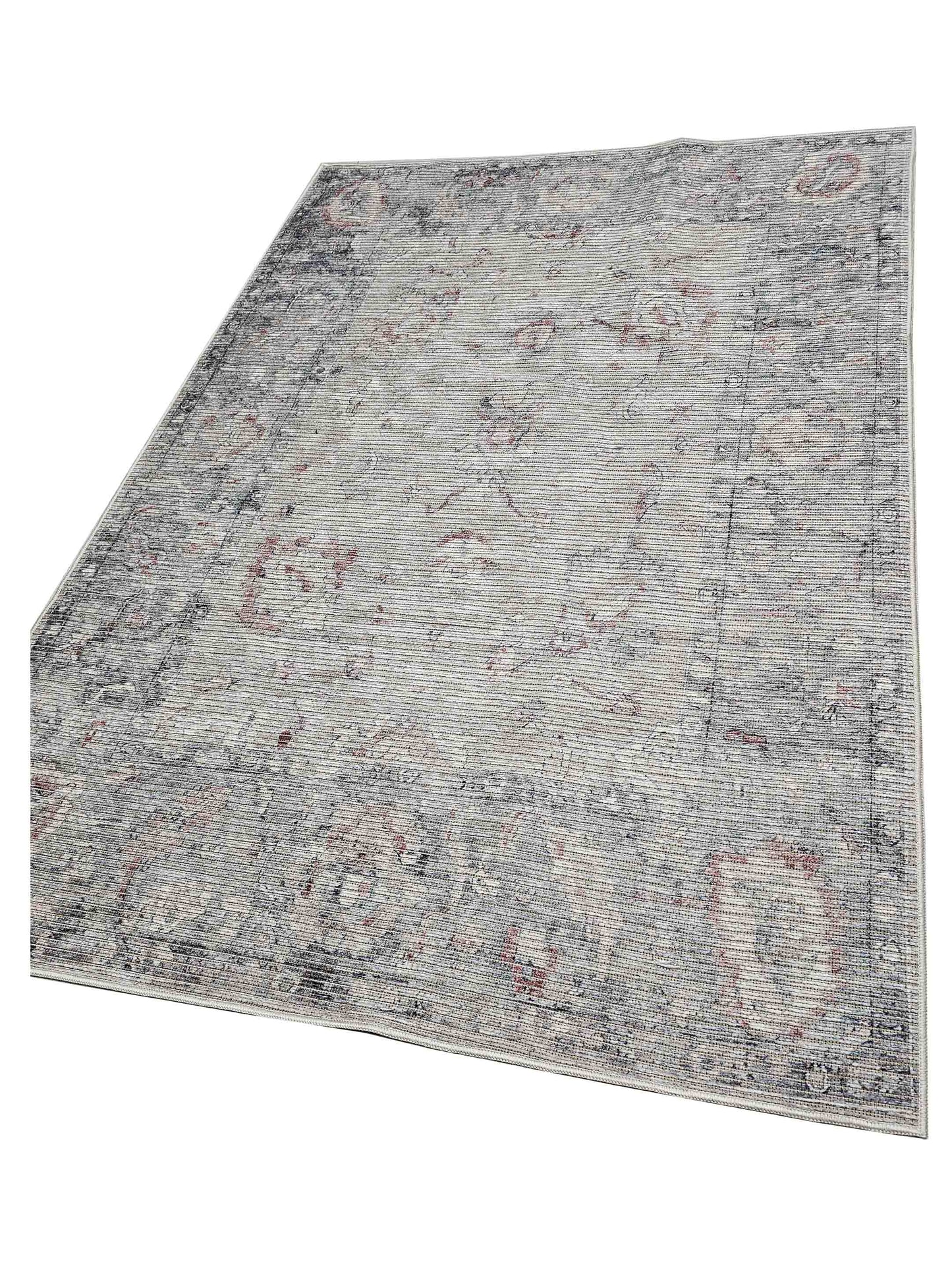 Artisan Washable  Beige Green Transitional Machinemade Rug