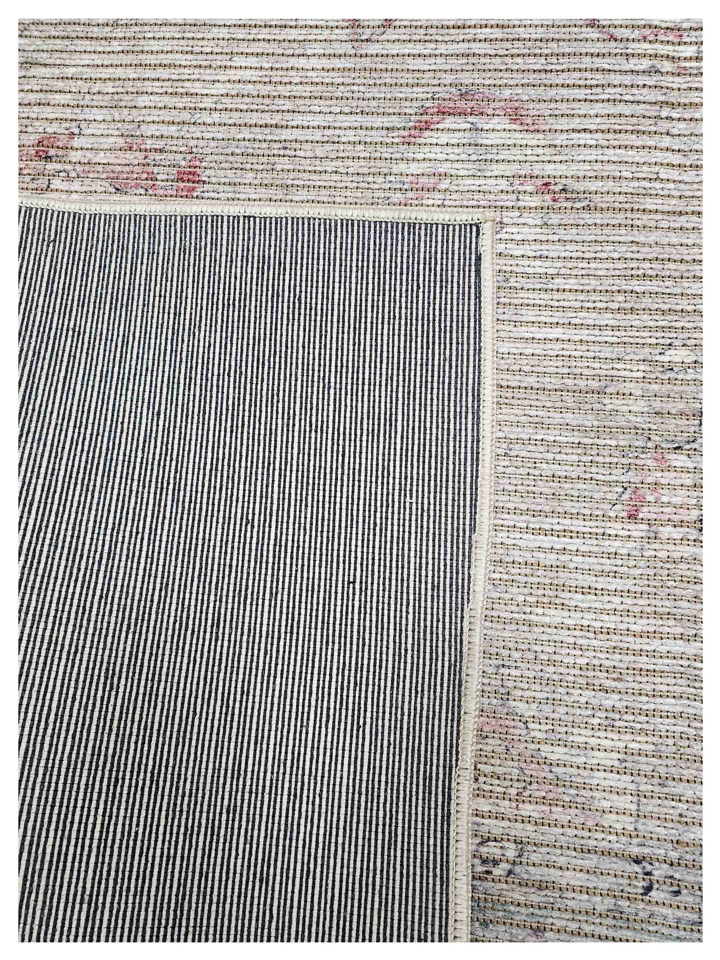 Artisan Washable  Beige Green Transitional Machinemade Rug