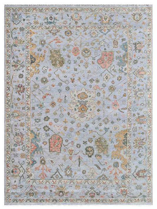 Artisan Felicity Silver Silver Transitional Knotted Rug - Rugs - Artisan - Atlanta Designer Rugs