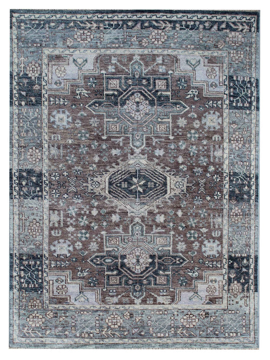 Artisan Felicity Grey Blue Traditional Knotted Rug - Rugs - Artisan - Atlanta Designer Rugs