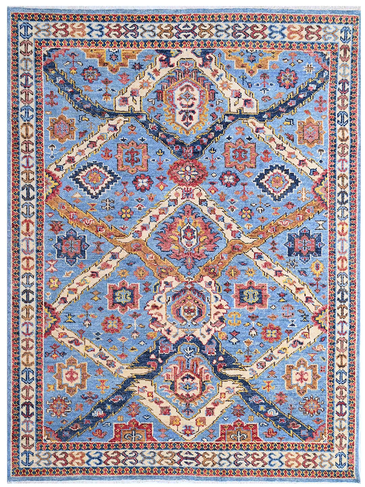 Artisan Felicity FB-489 Teal Blue Traditional Knotted Rug