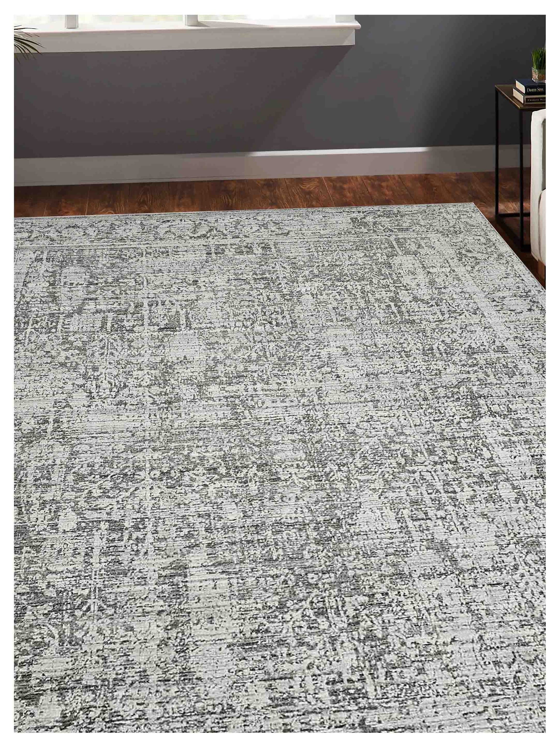 Artisan Frances Black Silver Transitional Loom Rug - Rugs - Artisan - Atlanta Designer Rugs