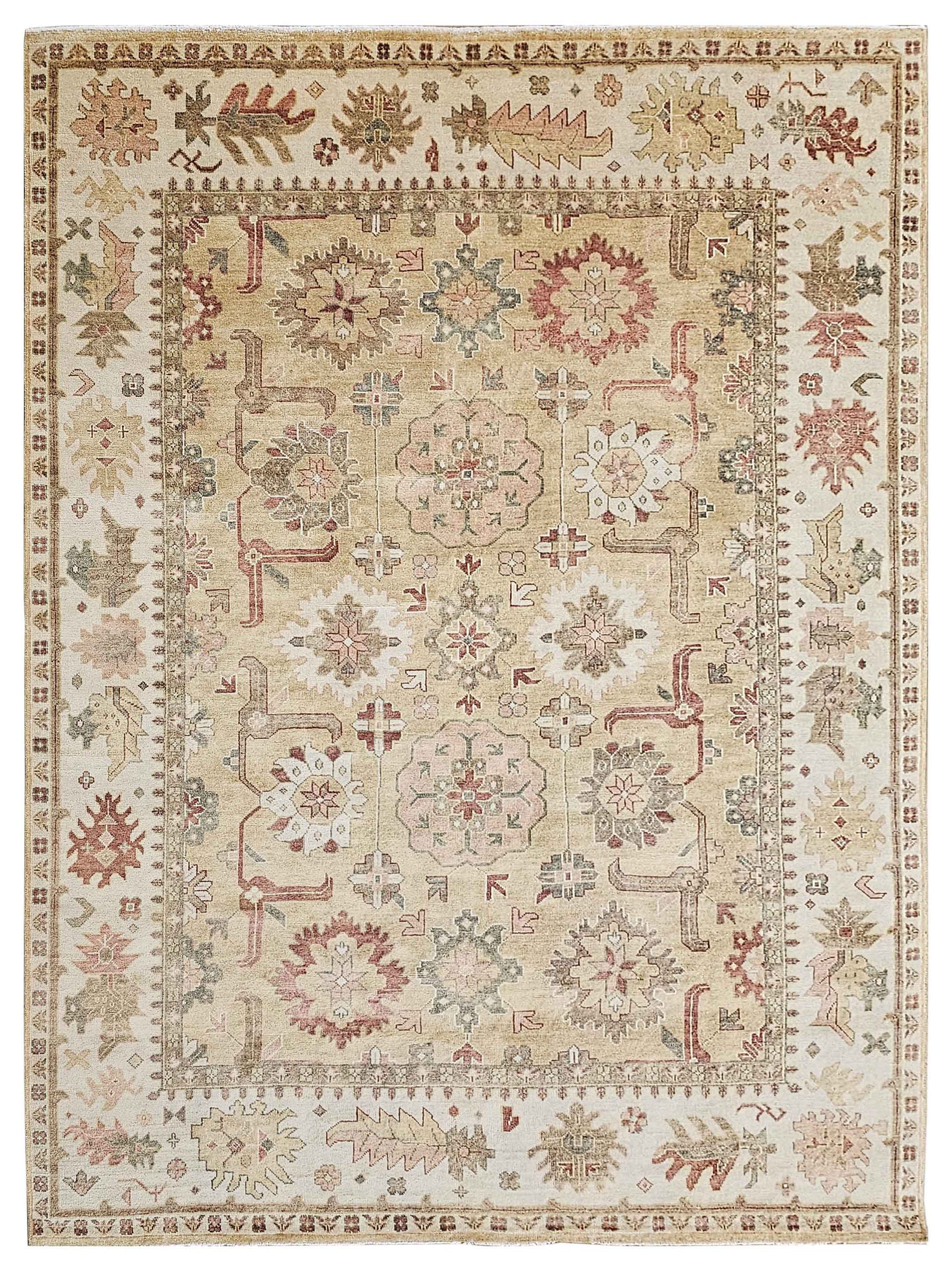 Super Freida FO-413 Gold Traditional Knotted Rug