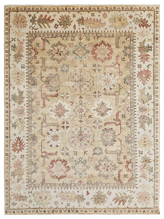 Super Freida FO-413 Gold Traditional Knotted Rug