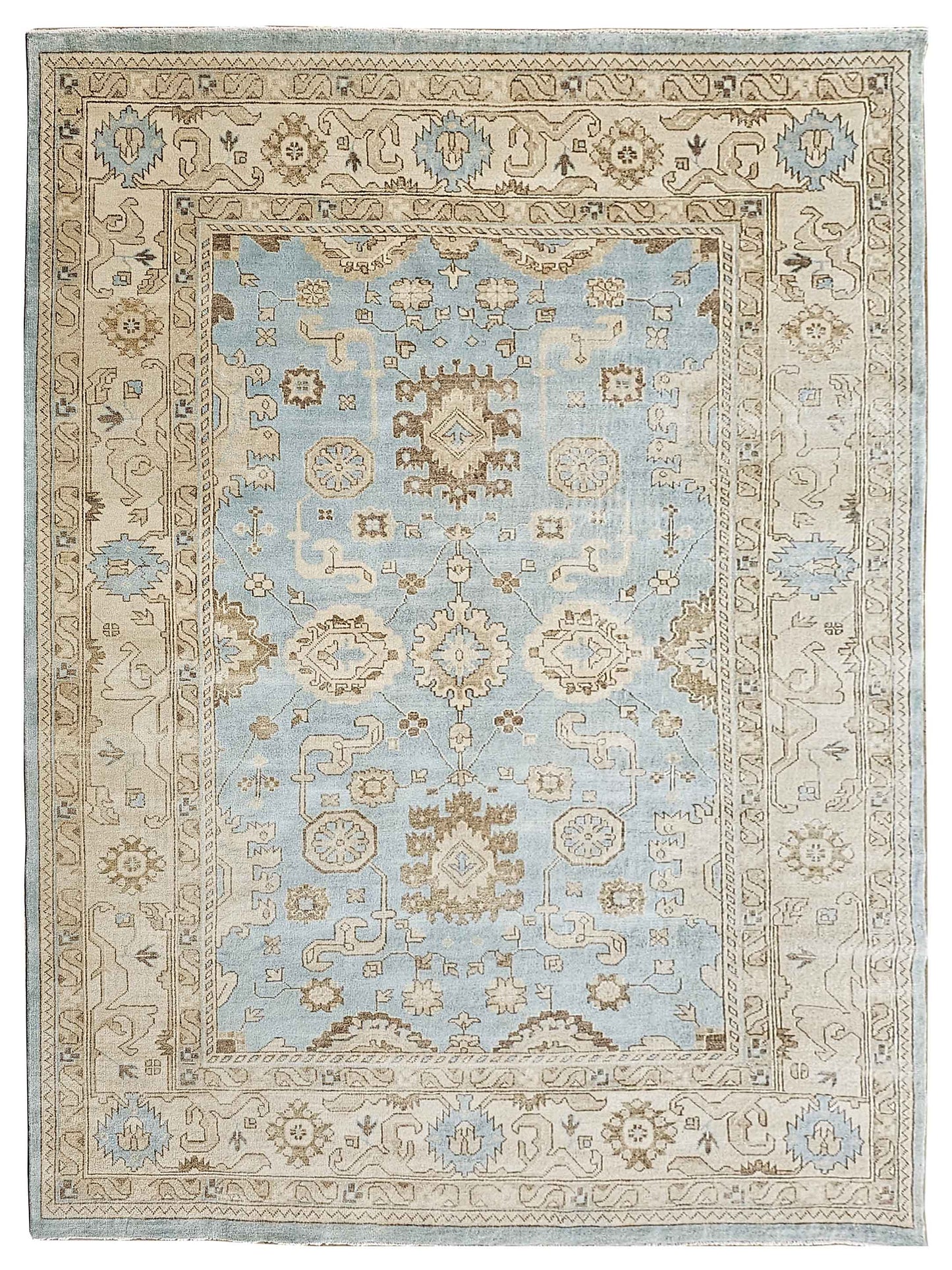 Super Freida FO-417 Lt.Blue Traditional Knotted Rug